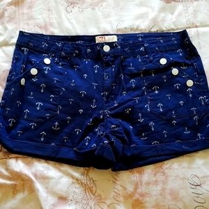 L.e.i Nautical Pin Up Shorts Size 17